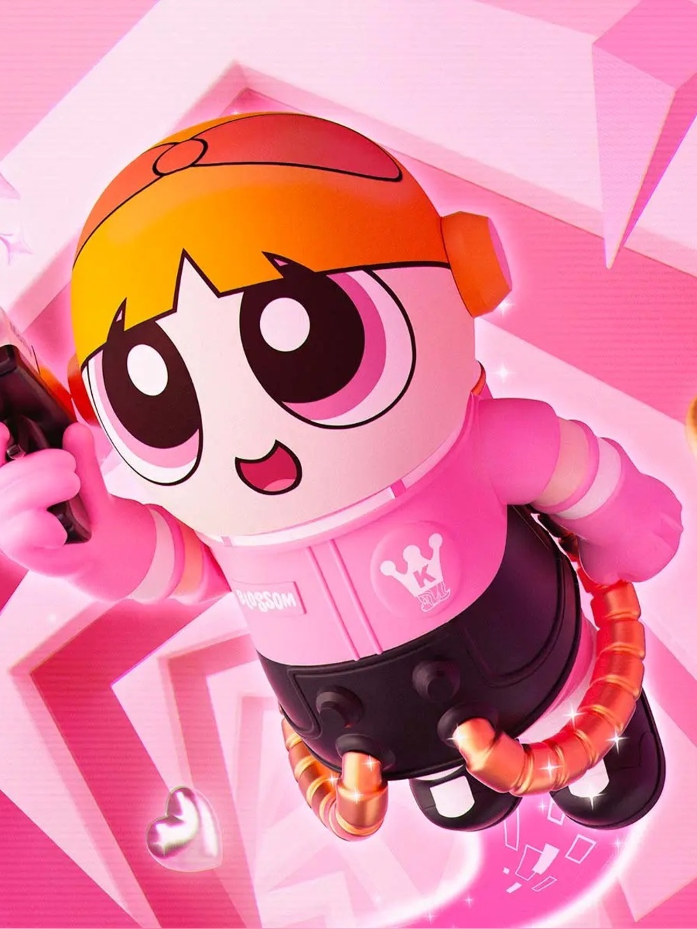Mega Royal Molly 400% + 100% The PowerPuff Girls - Blossom